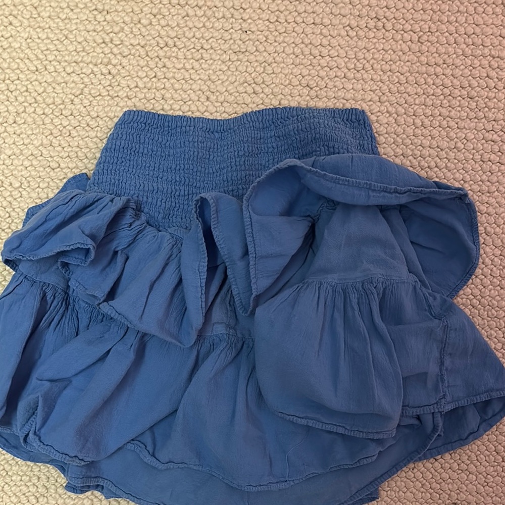 Blanco by nature Blue Ruffled Women's Skirt